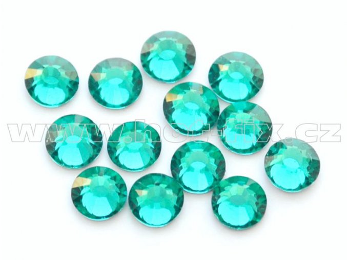 celobroušené hot-fix kameny Premium barva 140 Blue zircone /zelený tyrkys, velikost SS16, balení 144ks, 720ks nebo 1440ks