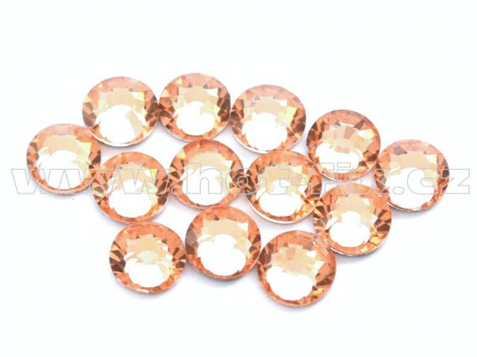 celobroušené hot-fix kameny Premium barva 190 Lt. Peach /světle broskvová, velikost SS16, balení 144ks, 720ks nebo 1440ks