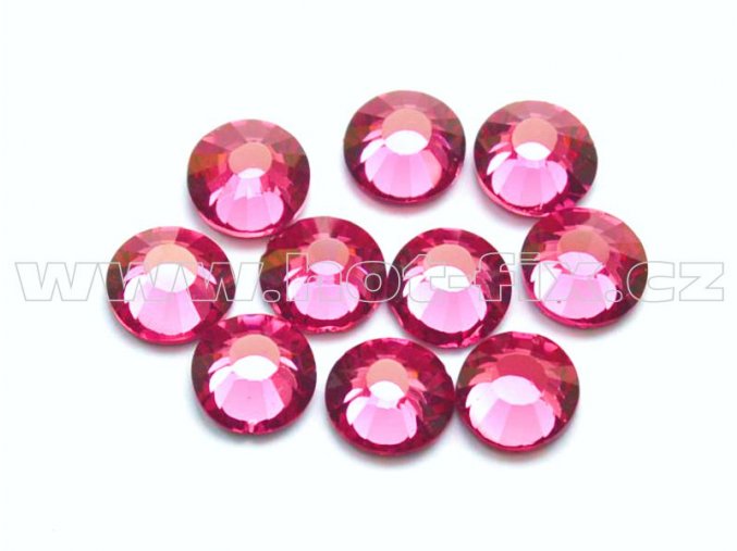 hot-fix celobroušené kameny Premium barva CBP/106 Rose /růžová, sada 4x144ks