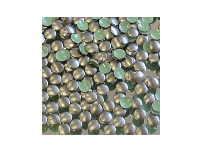 kovové hot-fix kameny barva 10 bronz mat tmavý velikost 2mm, balení 100 nebo 500ks
