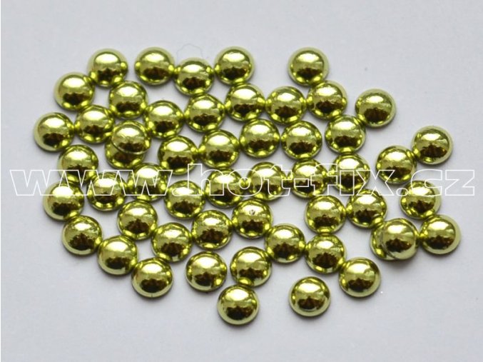 hot-fix perla barva SA306 peridot, velikost 5mm, balení 100 nebo 500ks