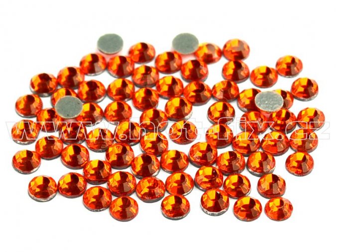 hot-fix kameny barva 104 Orange /oranžová, velikost SS20, balení 144ks, 720ks, 1440ks
