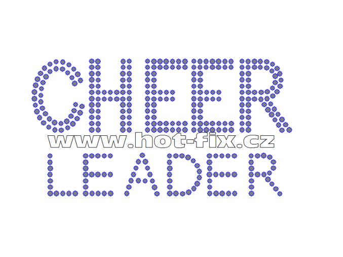 C112 - CHEERLEADER hot-fix kamínkový nažehlovací potisk na textil, rozměry cca 15,0x8,0cm