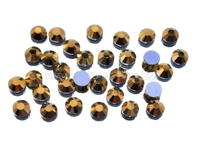 hot fix skleněné celobroušené kameny Premium CBP 305N Gold Hematite vel. SS20
