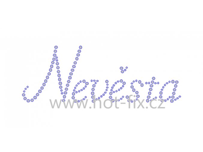 Nevěsta nažehlovací hot fix kamínkový potisk na tričko, textil na párty pro nevěstu nažehlovací hot fix kameny