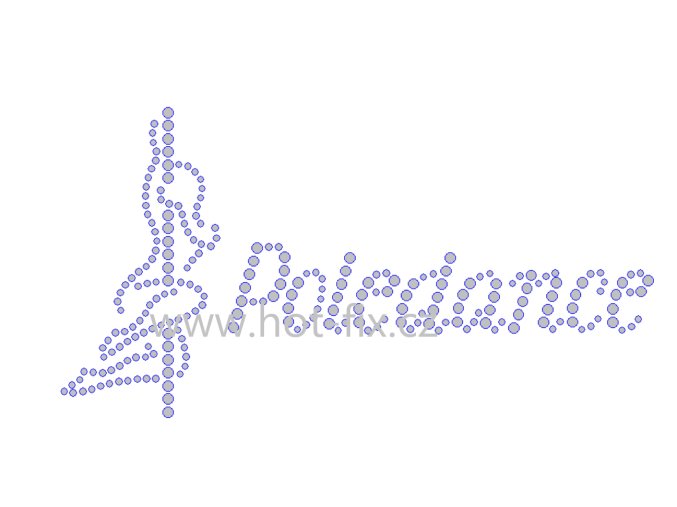 CP001 Poledance nažehlovací hot fix kamínkový potisk na tričko, textil hot fix kamínky
