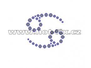 SZ002-04 - hot-fix kamínkový potisk znamení zvěrokruhu Rak (22. 6.-22. 7.), rozměry cca 4,3x4,0cm