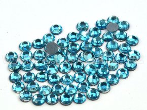 sada skleněných hot-fix kamenů 120 Aquamarine /světle modrá 4x144ks