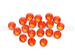 celobroušené hot-fix kameny Premium barva 104 Orange /oranžová, velikost SS10, balení 144ks, 720ks nebo 1440ks