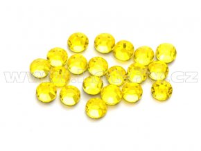 celobroušené hot-fix kameny Premium barva 112 Citrine /žlutá, velikost SS10, balení 144ks, 720ks nebo 1440ks