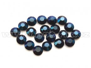 celobroušené hot-fix kameny Premium barva 130 Blue hematite /tmavě modrá s kovovým leskem, velikost SS10, balení 144ks, 720ks nebo 1440ks
