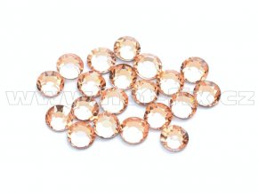 celobroušené hot-fix kameny Premium barva 190 Lt. Peach /světle broskvová, velikost SS10, balení 144ks, 720ks nebo 1440ks