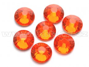 celobroušené hot-fix kameny Premium barva 104 Orange /oranžová, velikost SS30, balení 144ks, 720ks nebo 1440ks
