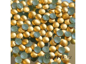 kovové hot-fix kameny barva 02 zlatá mat velikost 2mm, balení 100 nebo 500ks