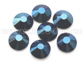 celobroušené hot-fix kameny Premium barva 130 Blue hematite /tmavě modrá s kovovým leskem, velikost SS30, balení 144ks, 720ks nebo 1440ks