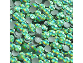 kovové hot-fix kameny barva HG11 hologram světle zelený velikost 5mm, balení 100 nebo 500ks