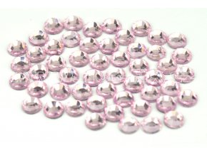 105 Rose světlý SS16 a SS20světle růžová nažehlovací hot fix kamínky na textil