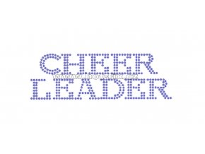 C085 - cheerleader hot-fix kamínková nažehlovací aplikace na textil, rozměry cca 14,0x4,6cm