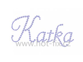 Katka jméno nažehlovací hot fix kamínková aplikace na textil hot fix kameny