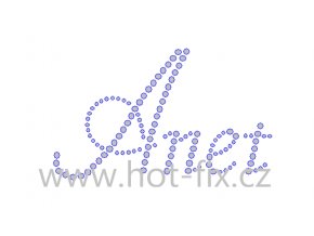 Anet jméno nažehlovací hot fix kamínková aplikace na textil hot fix kameny