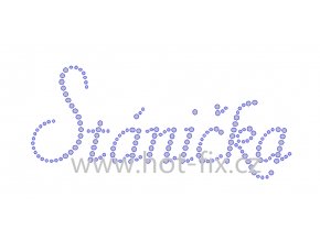 Stánička jméno nažehlovací hot fix kamínková aplikace na textil hot fix kameny
