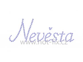 Nevěsta nažehlovací hot fix kamínkový potisk na tričko, textil na párty pro nevěstu nažehlovací hot fix kameny