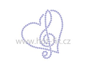 SN002 hudební motiv nažehlovací hot fix kamínkový potisk na tričko, textil hot fix kameny