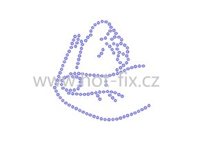 ND009 narození dítěte nažehlovací fot fix kamínkový potisk na textil narození dítěte hot fix kameny