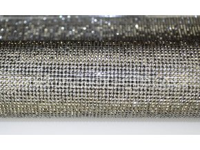 kamínková nažehlovací folie na textil hot fix kameny barva černá kovový efekt Jet hematite velikost SS8