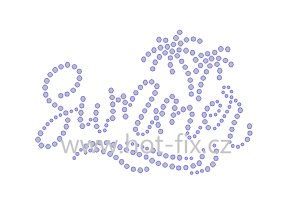 SM022 nápis Summer léto moře nažehlovací hot fix kamínkový potisk na tričko, textil hot fix kameny