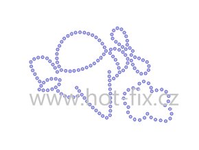 D097 letadlo dětský motiv nažehlovací hot fix kamínkový potisk na tričko, textil pro děti hot fix kamínky