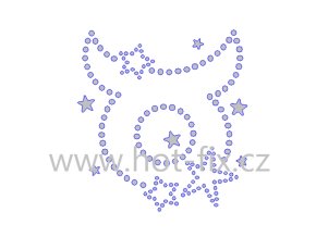 SZ004 02 býk znamení zvěrokruhu nažehlovací hot fix kamínkový potik na tričko, textil hot fix kameny