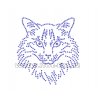 ZA025 - kočka nažehlovací hot-fix kamínkový potisk na textil, cca rozměry 10,5x11,2cm