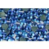 Octagon kovové hot fix kameny na textil barva modrá