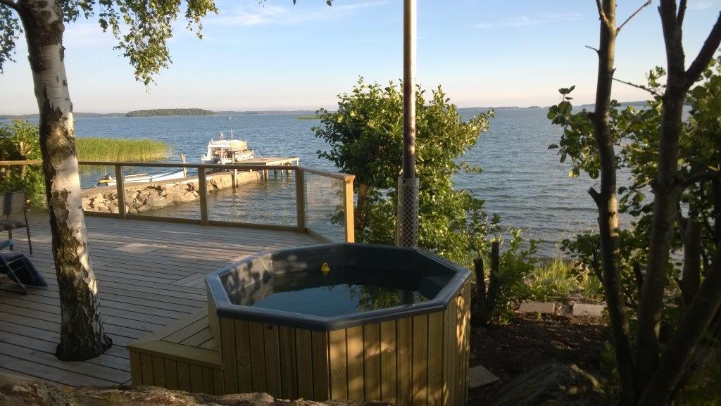 Detail koupacího sudu