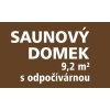 Saunový domek 9,2m2 s převlékací místností 125 1156