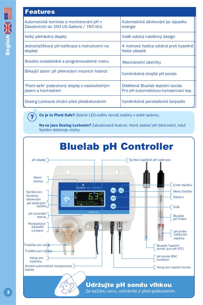 Bluelab pH Controller CONNECT Hotchilli.cz
