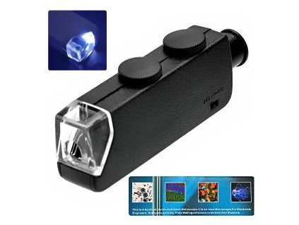 mg10081 1 microscope de poche 60x 100x zoom led lu