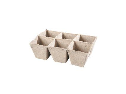 Hranatý sadbovací květník 6x6x5 6ks