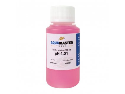 Aqua Master Tools pH 4.01 pufr 100 ml, kalibrační roztok BOX 18 ks