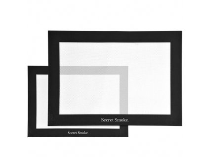 Black Silicone Mat 30x20 cm Secret Smoke