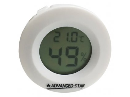 Digitální teploměr / vlhkoměr Advanced Star 4,5cm - bílá