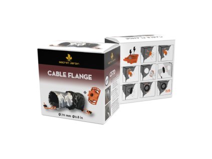 Sada Secret Jardin Cable Flange Ø70mm, dvojitý + kruhové řezátko Cutting