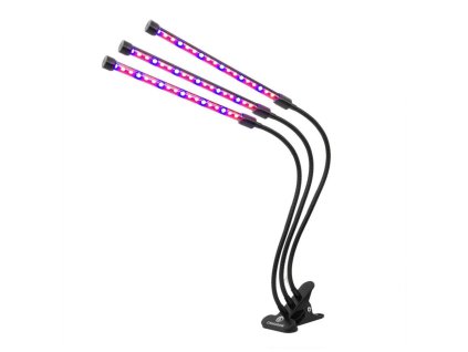 LED osvětlení na bylinky, s klipem a časovačem, 3 lišty
