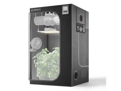 AC Infinity CLOUDLAB 844, Advance Grow Tent 4x4, 2000D Diamond Mylar Canvas, 120x120x200cm