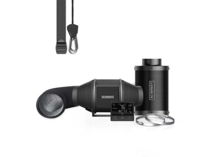 AC Infinity Air Filtration Kit PRO 100mm, Inline Fan with Smart Controller, Carbon Filter & Ducting Combo