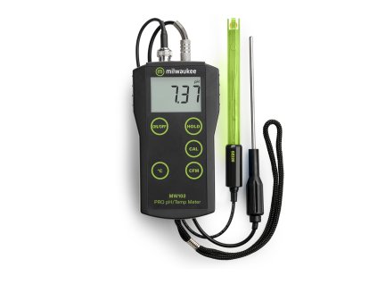 Milwaukee MW102 PRO+ 2-in-1 pH and Temperature Meter with ATC