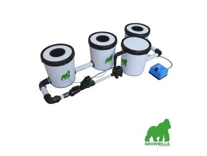 growrilla pro rdwc 3 in linehydroponics system