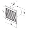 [Doprodej] Koupelnový ventilátor Winflex VKO Silenta-S 100mm - 78 m3/h