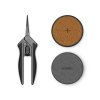 AC Infinity Stainless Steel Pruning Shear with Cleaning Kit, Ergonomic Lightweight, 16.8cm straight blades
